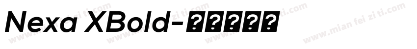 Nexa XBold字体转换
